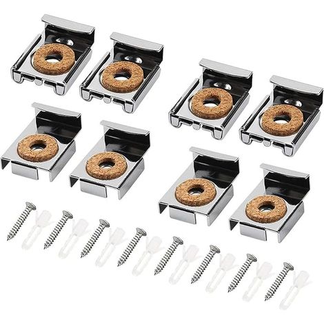 Mirror Hanging Clips Mirror Mounting Clips Metal Spring Mirror Clips Bathroom Cloakroom Office (1/5)
