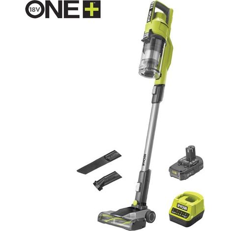 Pack RYOBI - Aspirateur balai - RSV18-120G - 18V One+ - 500ml - 1 batterie 2.0Ah - 1 chargeur - Tête de sol - RSVDFH24 - 27,5cm (1/7)