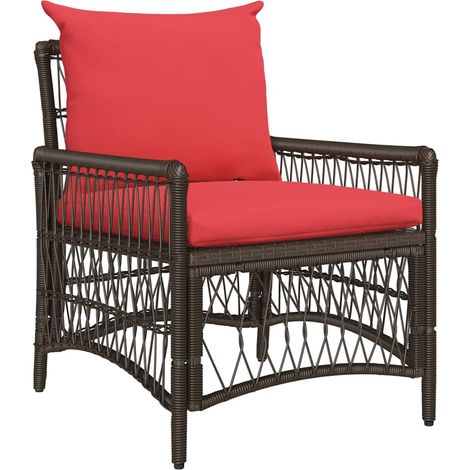 Maison Exclusive - Sedia da Giardino Marrone 73 x 61 x 77 cm polyrattan