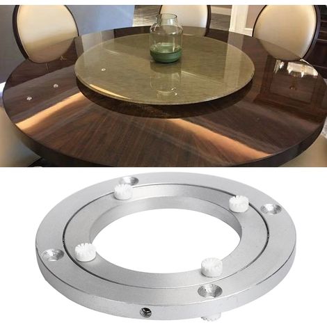Plateau Tournant Silencieux 5 Pouces en Aluminium Allié Rotation Stable et Anti-Dérapant pour Tables de Salle (1/5)