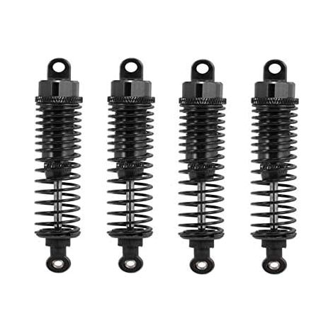 4 Pack Amortisseur Amortisseur Métallique Avant et Arrière Réglable 60mm 85mm 100mm pour Type de Chenille de Camion de Voiture de 1/10 RC Axe, 90 (1/5)