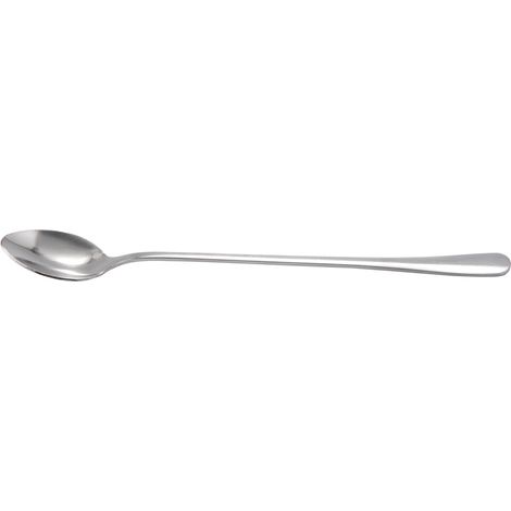 Neuer 1-teiliger Kaffee-/Teelöffel aus Edelstahl mit langem Griff, Eis-/Cocktaillöffel, Löffelbesteck mit spitzem Kopf (1/4)