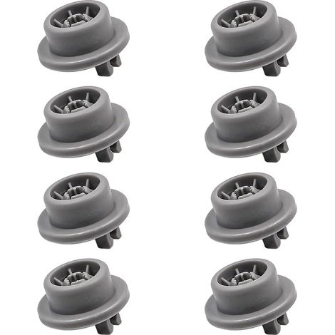 Lot de 8 roulettes de panier inférieur pour lave vaisselle Bosch, Kenmore et Neff Siemens, pièce de rechange n° 165314 (1/5)