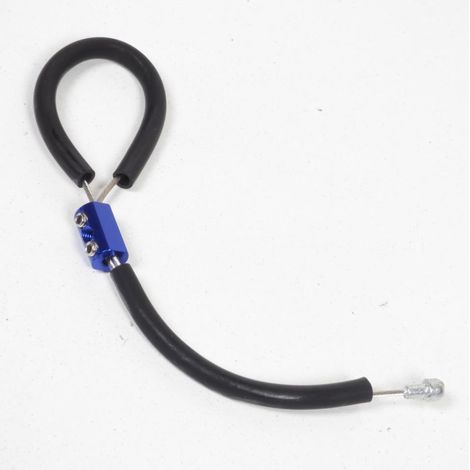 Cable protecteur sauve pédale de frein arrière DRC bleu pour moto (1/2)