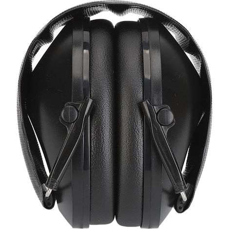 Casque antibruit pliable et insonorisant pour activités de plein air, noir (1/5)