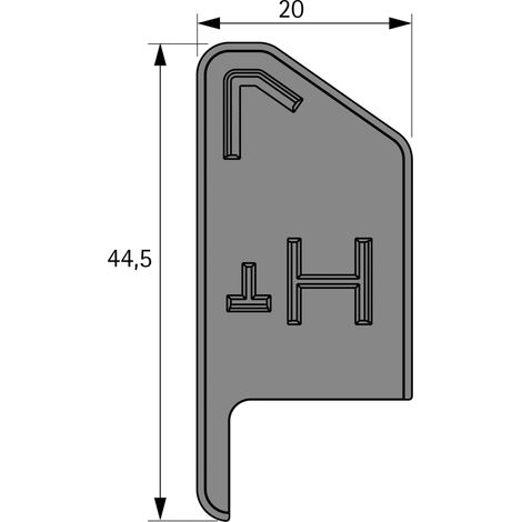 Hettich FurnSpin Cadro Abdeckkappe Beschlagcover Links Weiss