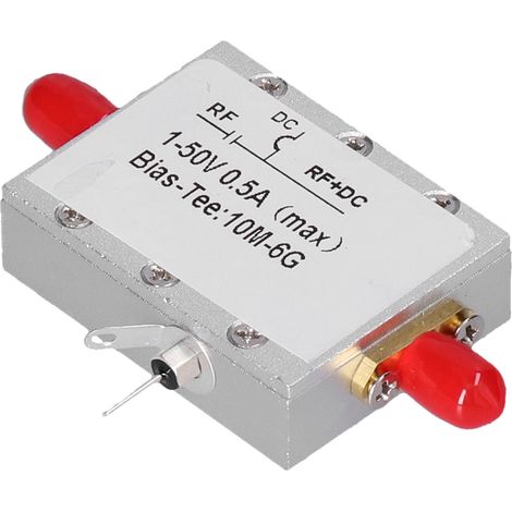 Bias Tee Module Coaxial Feed Low Insertion Loss RF DC Blocker Accessory 10MHz‑6GHz