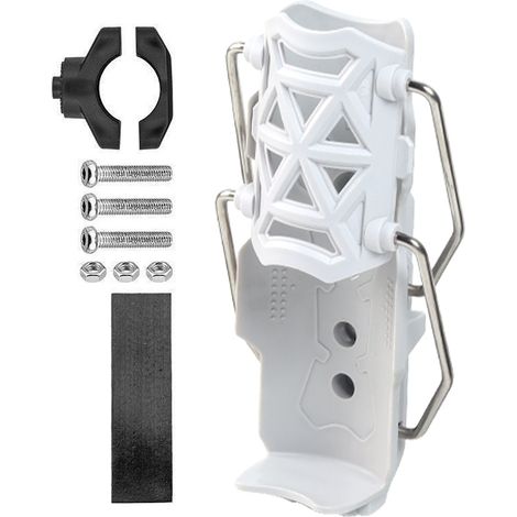 Porte-bidon pour vélo, blanc, 1 pièce Vélo, vélo électrique, moto Conception creuse, aucun perçage requis (1/5)
