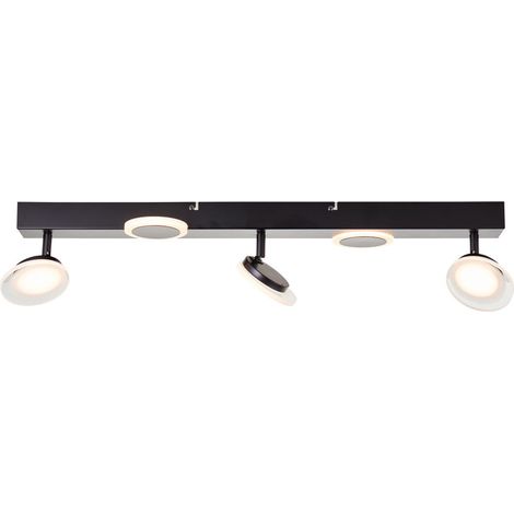 BRILLIANT Lampe, Meriza LED Spotbalken 3flg schwarz, 3x LED integriert, 7.3W LED integriert, (933lm, 3000K), Köpfe schwenkbar (1/5)