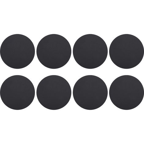 8Pcs Thicken Cardboard Hand Painted Round Black Craft Paperboard Education Office Supplies (1/5)