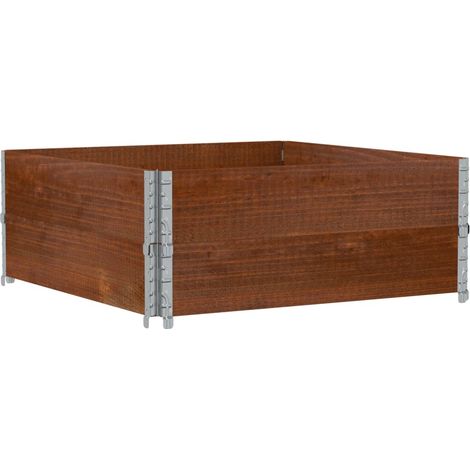 Maison Exclusive - Fioriera da Giardino Marrone 100x100 cm Legno Massello di Pino