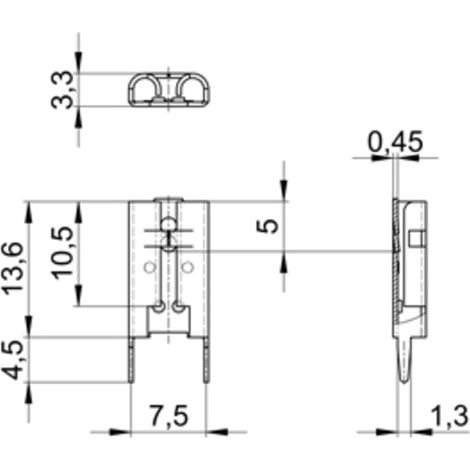 Vogt Verbindungstechnik 3867u.68 Flachsteckhülse Steckbreite: 6.30 mm Steckdicke: 0.80 mm Unisolie