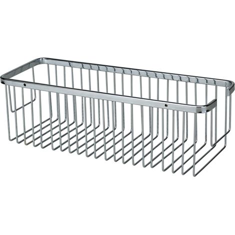 Jabonera Rejilla Baño Rectangular R03 40 cm AISI 304 Cromo (1/2)