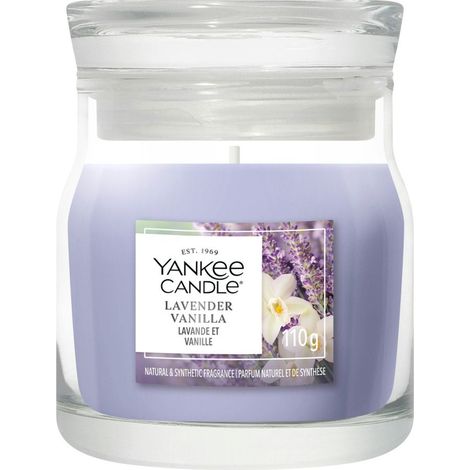 Candela Lavender Vanilla piccola Signature 110g Viola Yankee Candle