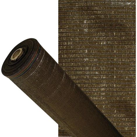 SATURNIA malla sombreo 2,0 metros marron rollo 100 metros. , Malla sombreo marron- Malla de sombreo, también conocido como malla de ocultación o malla de sombra. - Prot (1/3)