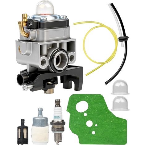 Carburatore per Honda GX25 GX35 GX22 compatibile con decespugliatore UMK425E UMK435E UMS425E FG110 HHT25. Sostituisce il kit 16100-Z0Z-034 con guarnizione, filtro, tubo carburante, filtro aria, candel (1/5)