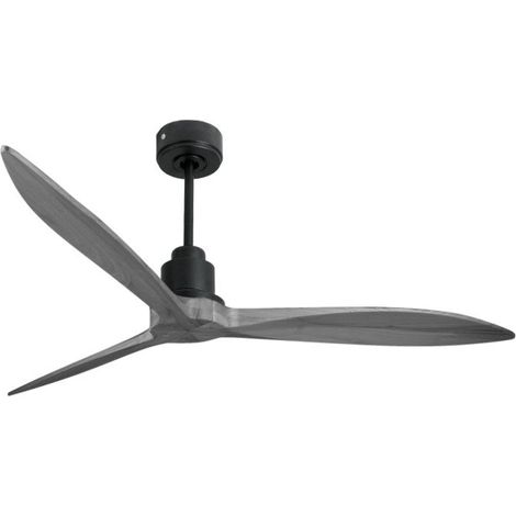 Tenerife - Super destratificateur et ventilateur DC 166 cm Gris basalte pales bois clair sans Lumière 30 à 60 m² (1/5)
