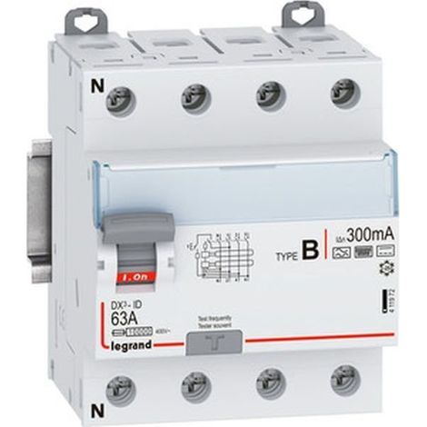 Interruptor diferencial Legrand 411972 63A 4 polos 300mA