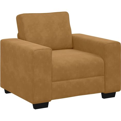 Maison Exclusive - Divano Sedia Marrone 100x77x82 cm Velluto