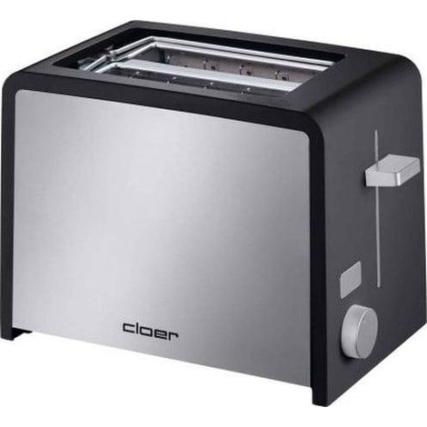 Cloer 3210 tostapane nero 2 fette 825 watt