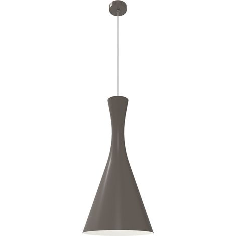 LUMICOM JAQUELINE Suspension, 1x E27, max 42W, métal, gris taupe/blanc, D.30cm 30 Gris taupe/blanc (1/2)