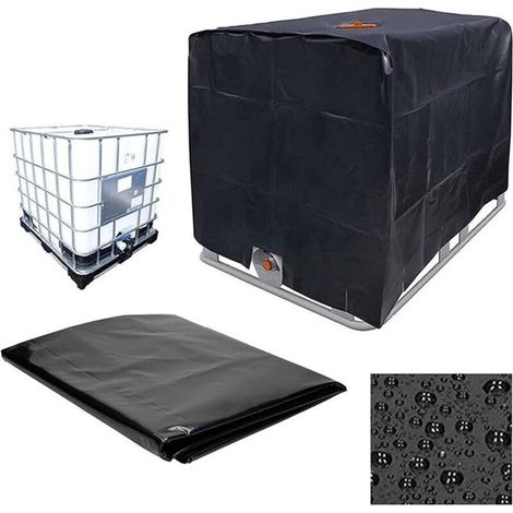 YMYNY 1000L IBC-Wassertank, 210D wasserdichtes Oxford-Gewebe (120x100x116cm) (1/5)
