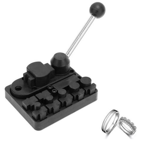 Cintreuse d'anneaux, outil de cintrage de boucles d'oreilles, machine à cintrer manuelle multifonctionnelle pour bagues et boucles d'oreilles, outil de fabrication de bijoux pour les artisans (1/5)