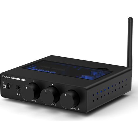 Mini amplificateur Hi-FI Bluetooth, ampli Audio stéréo de Classe D à 2 canaux 300W x2 TPA3255, pour Home cinéma, Ordinateur de Bureau, Enceintes de bibliothèque (A5 Pro) (1/5)