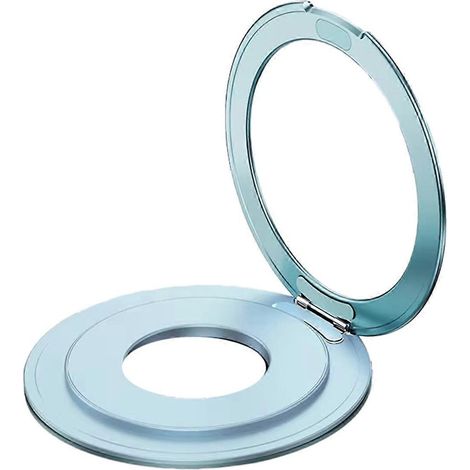 360° drehbarer magnetischer Handyhalter aus blauem Metall (1/5)