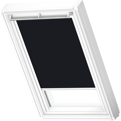 VELUX store occultant (DKL) original, cadre blanc, pour fenêtre de toit VELUX SK06 Noir