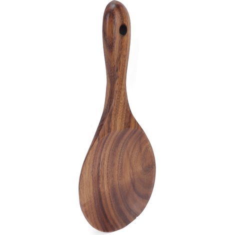 Spatule à riz, cuillère de service en bois, ustensile de cuisine, accessoire de cuisine (1/5)