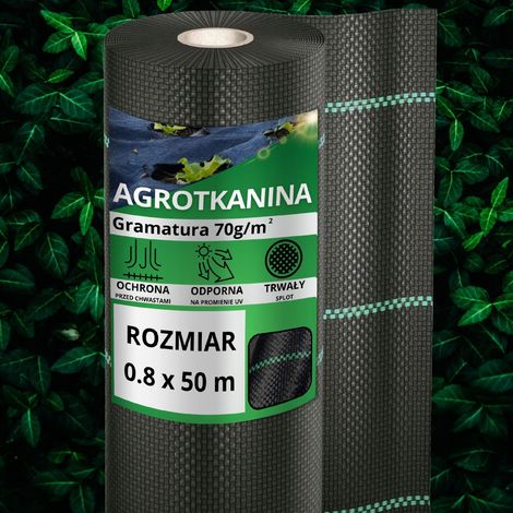 Anti-Unkraut-Agrotextil-Mulchmatte 70 g 0,8 x 50 m, stark