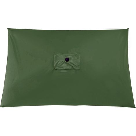Funda impermeable para sombrilla de jardín – Verde oscuro, sin marco, fabricada en poliéster resistente, talla única.