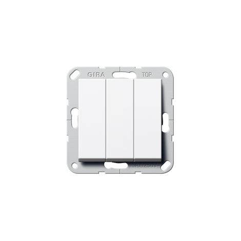 Gira Interrupteur à bascule 3f Inverseur System 55 Blanc pur [283203], 2832 03