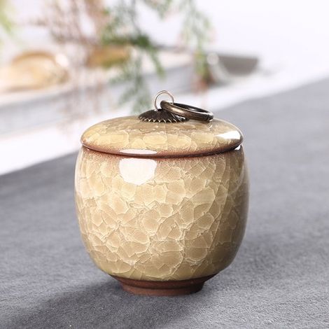 Mini urna in ceramica, blu zaffiro, 60 ml (1/5)
