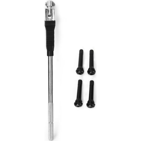 Siphon à valve de pneu sans chambre TR418, outil de dépose et réparation de tige de valve encliquetable pour voiture (1/5)