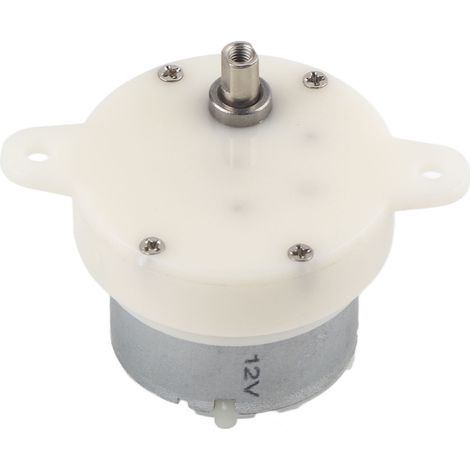 Kompakter 12-V-Getriebemotor mit niedriger Drehzahl, geräuscharmem Getriebe und Anschlüssen für die Zahnradrotation (1/5)