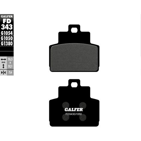 PLAQUETTES DE FREIN GALFER KH425 SEMI-MÉTALLIQUES
