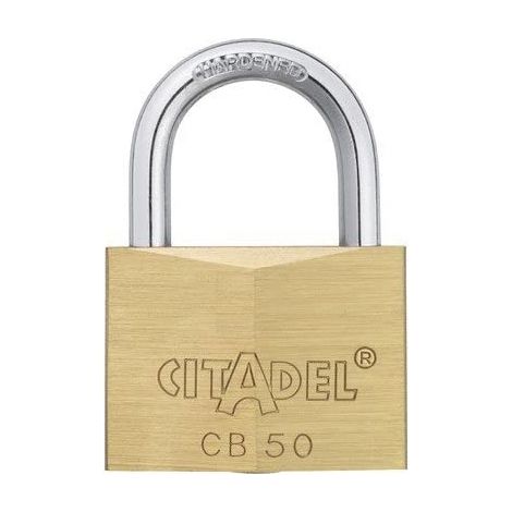 Abus – Cadenas à clé laiton 50mm – Double verrouillage – Anse acier cémenté – Livré avec 2 clés – Pour espaces confinés