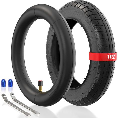 F3T-IZ3 Pneu et Chambre à air 10x2 (10 x 2,125) 10 Pouces avec Valve Droite, compatibles avec Scooter d'équilibre électrique Intelligent, vélo, Tricycle (1/5)