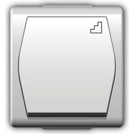 Interrupteur encastré IP44 Blanc