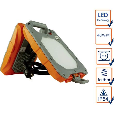 LED Arbeitsleuchte mit Steckdose 40 Watt 3Mtr. Kabel, IP54 (1/5)