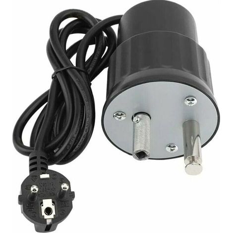 Moteur Tourne Broche de Barbecue Moteur Eléctrique Camping en Aluminium Kit Rtissoire Barbecue Charge Nominale 0-24kg(EU Plug) (1/4)