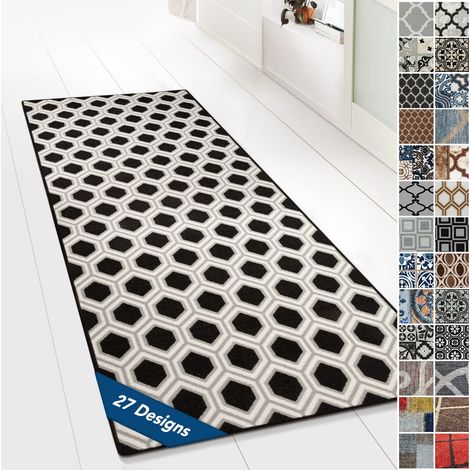 Tapis Ornement Vintage Oriental pour la Cuisine, Le Couloir et Le Salon 80 x 250 cm, Bangor (1/5)