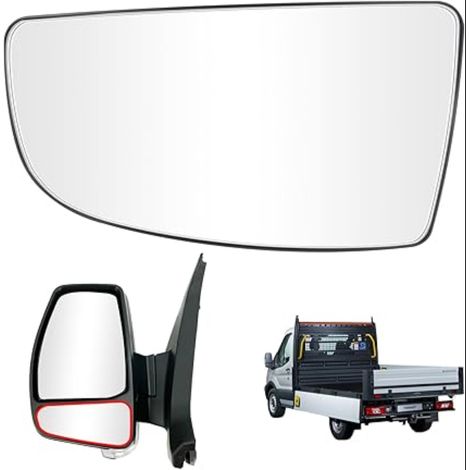 Verre de Rétroviseur Remplacement pour MK8 2014 et plus, BK31-17C718-AB, 1855103, Retroviseur Extérieur, Verre de rétroviseur inférieur gauche avec plaque arrière pour (1/5)