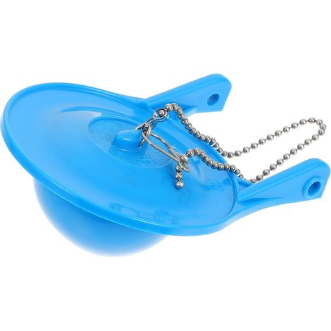 Clapet de Toilette en Pvc 3 Pouces Double, Bleu (1/5)