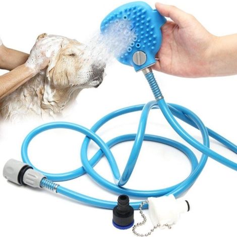 YMYNY Gant de pulvérisation d'eau Brosse de bain Peigne Masseur de cheveux pour chiens et chats -