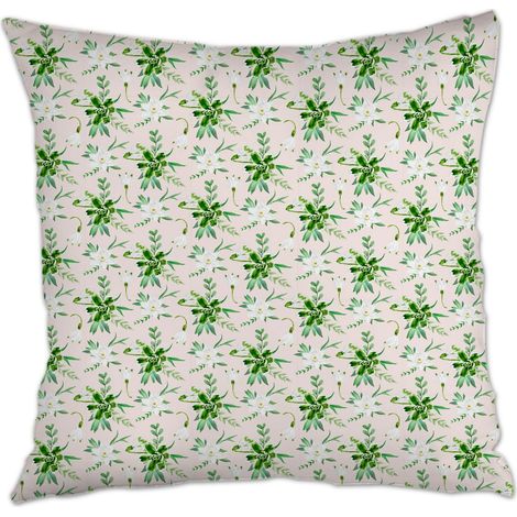 Housse de coussin carrée standard 45x45cm inaltérable pour canapé fauteuil lit chaise décoratif de ferme (1/5)