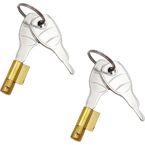 2 Pièces Cadenas Remorque avec 4 Clé Remplacement Verrou pour Attelage Remorque Verrouillage à Fiche pour Antivol Remorque Compatible avec Remorque (1/5)