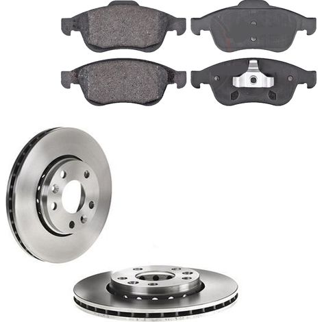 KIT FRENI ANTERIORI compatibile con RENAULT MEGANE III GRANDTOUR (KZ0/1) - DISCHI + PASTIGLIE OEM: P 68 050 / 17976 /SOSTITUZIONE DIRETTA/BASSA POLVERE/SILENZIOSO (1/5)